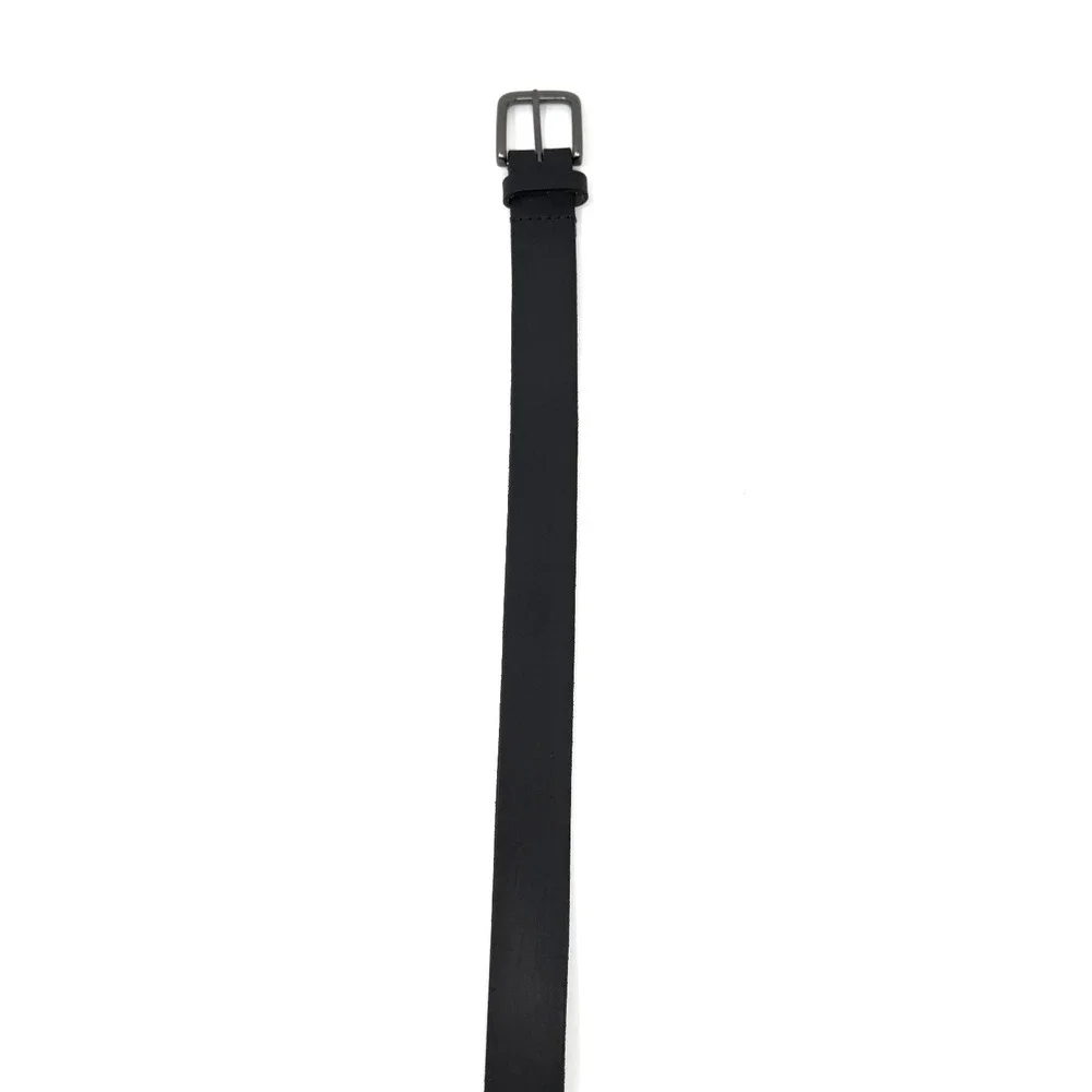 Timberland Mens Genuine Leather Belt Made In USA Black Gunmetal‎ Size 44